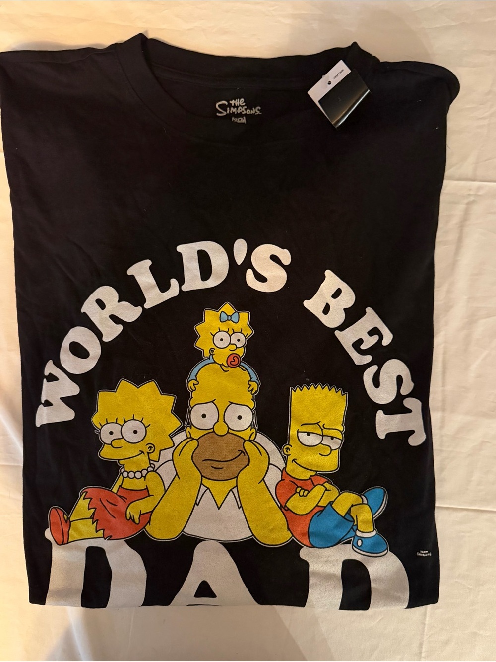 The Simpsons 'World's Best Dad' Graphic Tee - Black
